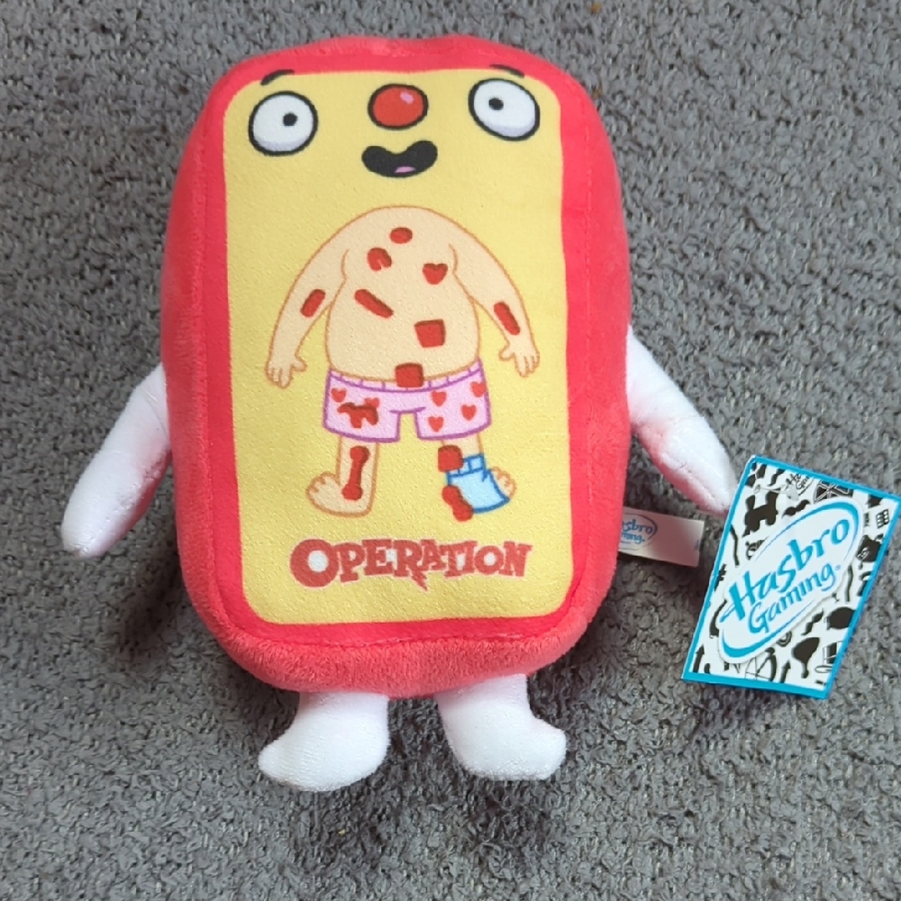 Hasbro Operation Plush with Red and Yellow Design